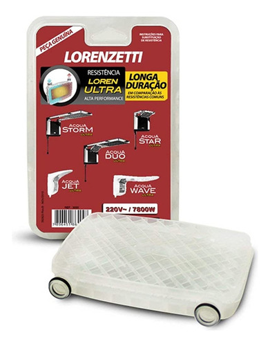 Resistência Lorenzetti Acqua Duo Ultra 220v 7800w 3065-b 