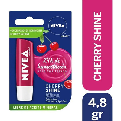 Bálsamo labial NIVEA Cherry Shine 4,8 grs | MercadoLibre