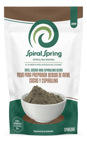 Cacao Con Espirulina Orgánica , Avena  Canela Organico. 