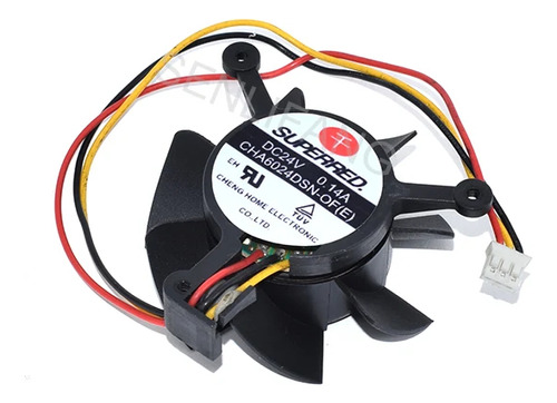 Ventilador De Tres Cables Cha6024dsn-of (e), 6 Cm, Dc24v, 0.