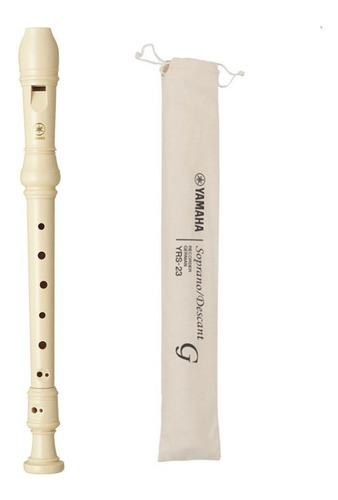 Flauta Dulce Yamaha Yrs23 Soprano German Escolar C/ Funda