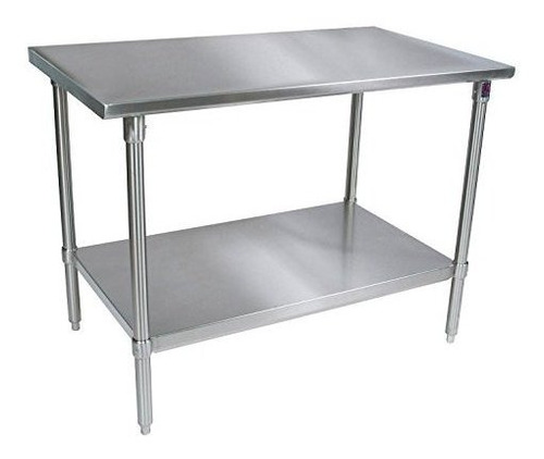 John Boos St4-2436ssk 14 Gauge Stainless Steel Work Table Wi