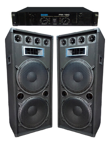 2 Columna Doble 15 2000w 3 Vias+potencia Moon700woferta!!!!!