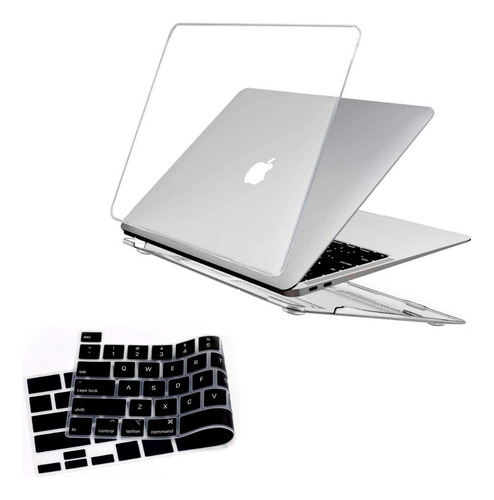 Conj Capa Para Macbook Air 13 Chip M1 A2337 + Pel Teclado Nf