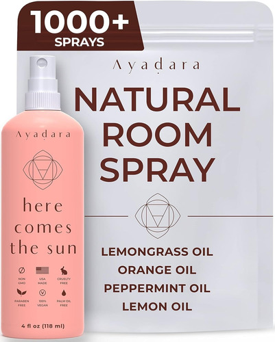 Ayadara Spray Natural Ambiente Cítrico Refrescante 1000+ Uso