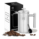 Cafetera Térmica De Acero Inoxidable 350 Ml Prensa Frances