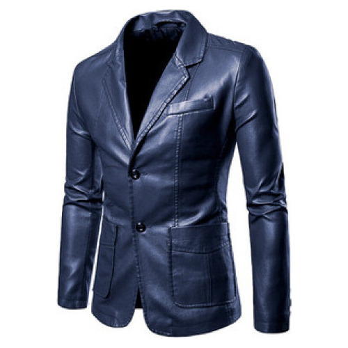 Oferta Blazer De Cuero Slim Fit Para Hombre