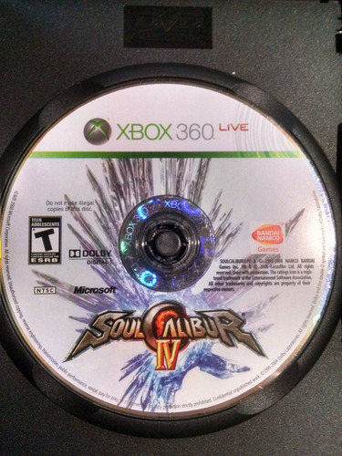 Soul Calibur Iv Para Xbox 360 Usado Blakhelmet C