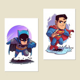 Quadros Quarto De Menino Super Heróis Kit Batman Super Homem
