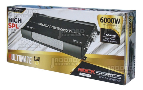 Amplificador Rock Series Rks-ul3000.1 6000 Watts Spl Extremo