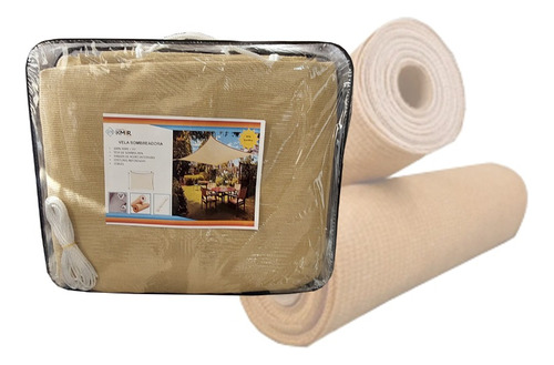 Vela Sombreadora Hdpe 5x6 Beige Claro (95% Sombra)