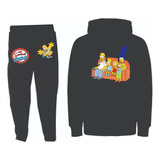 Conjuntos Jogger+buzo Hood Ie Los Simpson Niños Adultos