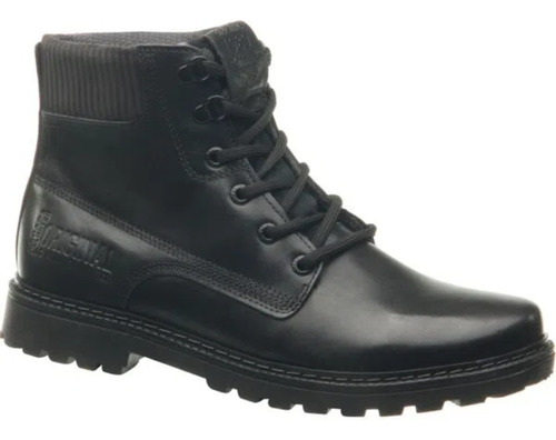 Bota Masculina Coturno Couro Confortável Pegada Original