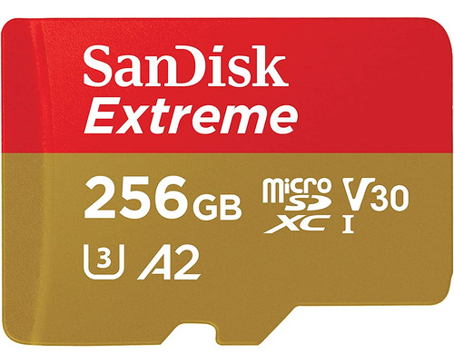 Memoria Microsd Xc Sandisk 256gb Extreme Uhs-i C10 U3 A2