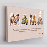 Regalo Cuadro Tela Canvas Personalizado Día De Las Madres