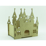 10 Cachepô Castelo Princesas 15cm Em Mdf Cru Lembrancinhas