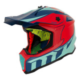 Casco Moto Mt Cross Atv Falcon Energy Interpose Brillo