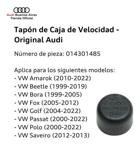 Tapn De Caja De Velocidad Audi A1 2011 Al 2021 Foto 4