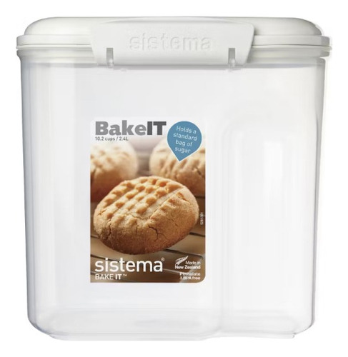 Set Hermético Sistema Bake It 2.4l + Taza Medidora Cocina