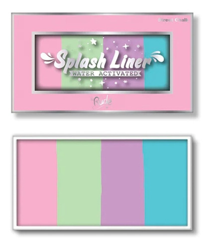 Delineadores Acuarelables Splash Liner Rude Cosmetics Color Street Chalk Efecto Mate
