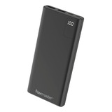 Powerbank Bateria 10000 Mah Tecmaster Tipo C Tm-200551 Color Negro