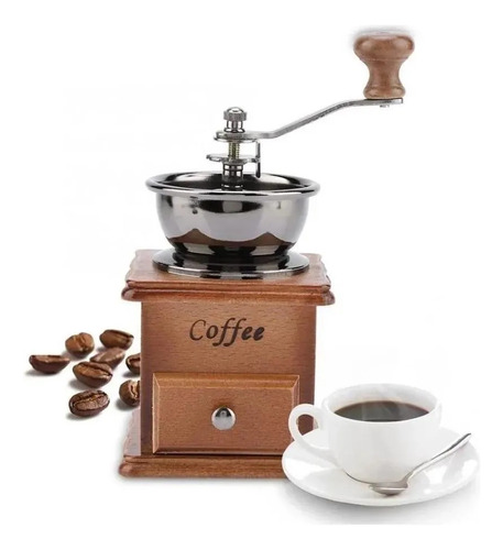 Moedor Manual Café Com Regulagem De Grão Expresso Cor Tabaco