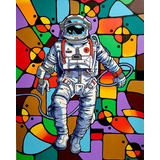 Cuadro Decorativo Para Hogar/ Negocio Kaws Street | 60x40 Color Astronauta