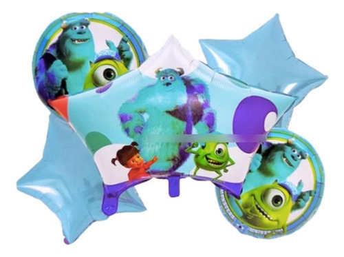 Set De Globos Metalizados De Monster Inc