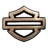 Emblema Harley Davidson Para Tanque Gasolina Bronce/negro