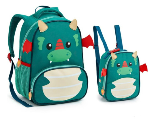 Conjunto Mochila E Lancheira Térmica Infantil Tamanho P Zoop