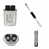 Kit Reparo Microondas Capacitor 1,00uf + Diodo + Fusivel