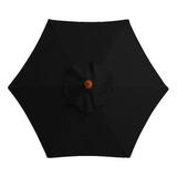 Funda De Repuesto Para Paraguas Impermeable Para Exteriores, 2,7 Metros/8 Huesos, Color Negro