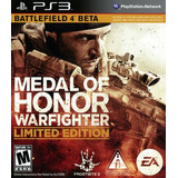 Juego Medal Of Honor Edición Limitada Beta Battlefield 4 Ps3