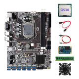 Placa Madre B75 Eth Mining 12xpcie A Usb+cpu+g530+ddr3 De 4