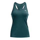 Camiseta Esqueleto Under Armour Hg Racer Mujer-verde Oscuro