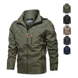 Chaqueta Militar Casual Para Hombre, Rompevientos Para Hombr