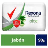 Rexona Aloe Antibacterial Jabón Barra X 90 G