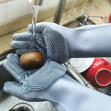 Guantes De Limpieza Multiuso De Silicona Mágico Cocina Baño 