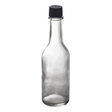 Botella Vidrio Mini Esencia Salsas 100 Cc Con Tapa X24