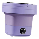 8 Litros Portátil Balde Mini Máquina De Lavar Roupa Cor Purple