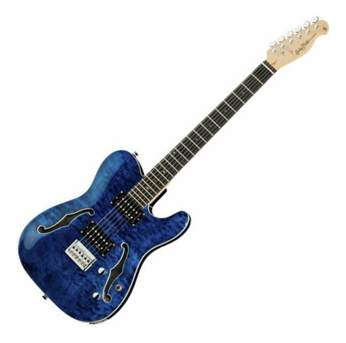 Harley Benton Te-90qm Hh Trans Blue Oferta Msi