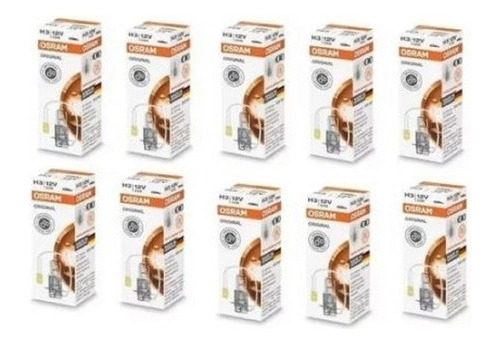 Kit Com 10 Lâmpadas Osram H3 12v 55w Original - Osram