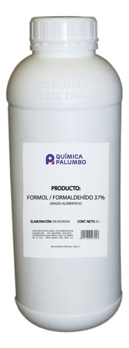 Formol / Formaldehído 37% X 1 L. Calidad Premium