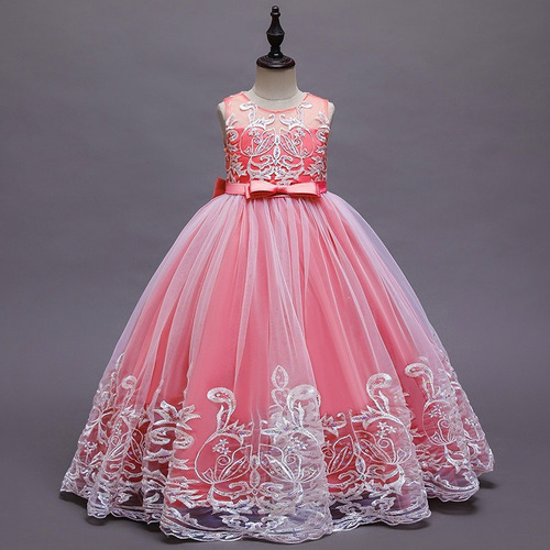 Vestido De Princesa Elegante Con Lentejuelas Para Niña