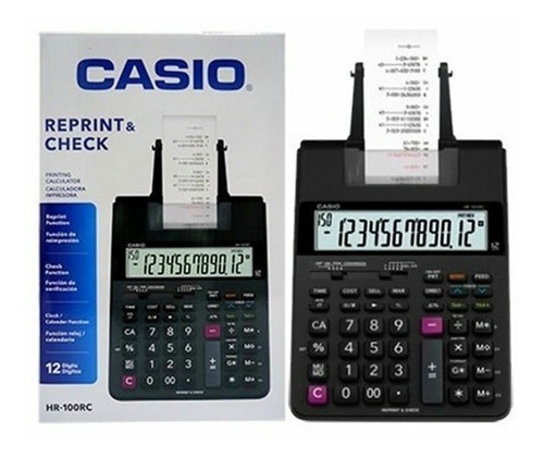 Calculadora Impresora Casio Original Hr-100 Rc Gtia 12 Meses