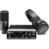 Kit Steinberg Interface Ur22mk + Microfone + Fone Cor Preto 110v/220v