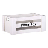 Caja Decorativa 10,8x25,2 Cm Madera Blanco Afj