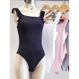 Body Escote Recto Volado Bretel Mujer