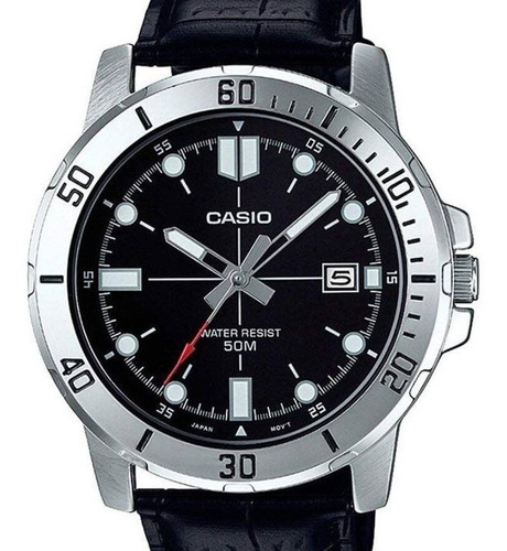 Relógio Casio Masculino Collection Couro Mtp-vd01l-1evudf-br