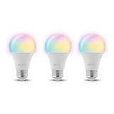 Ampolleta Nexxt Led Inteligente Wifi Multicolor Pack 3 Und